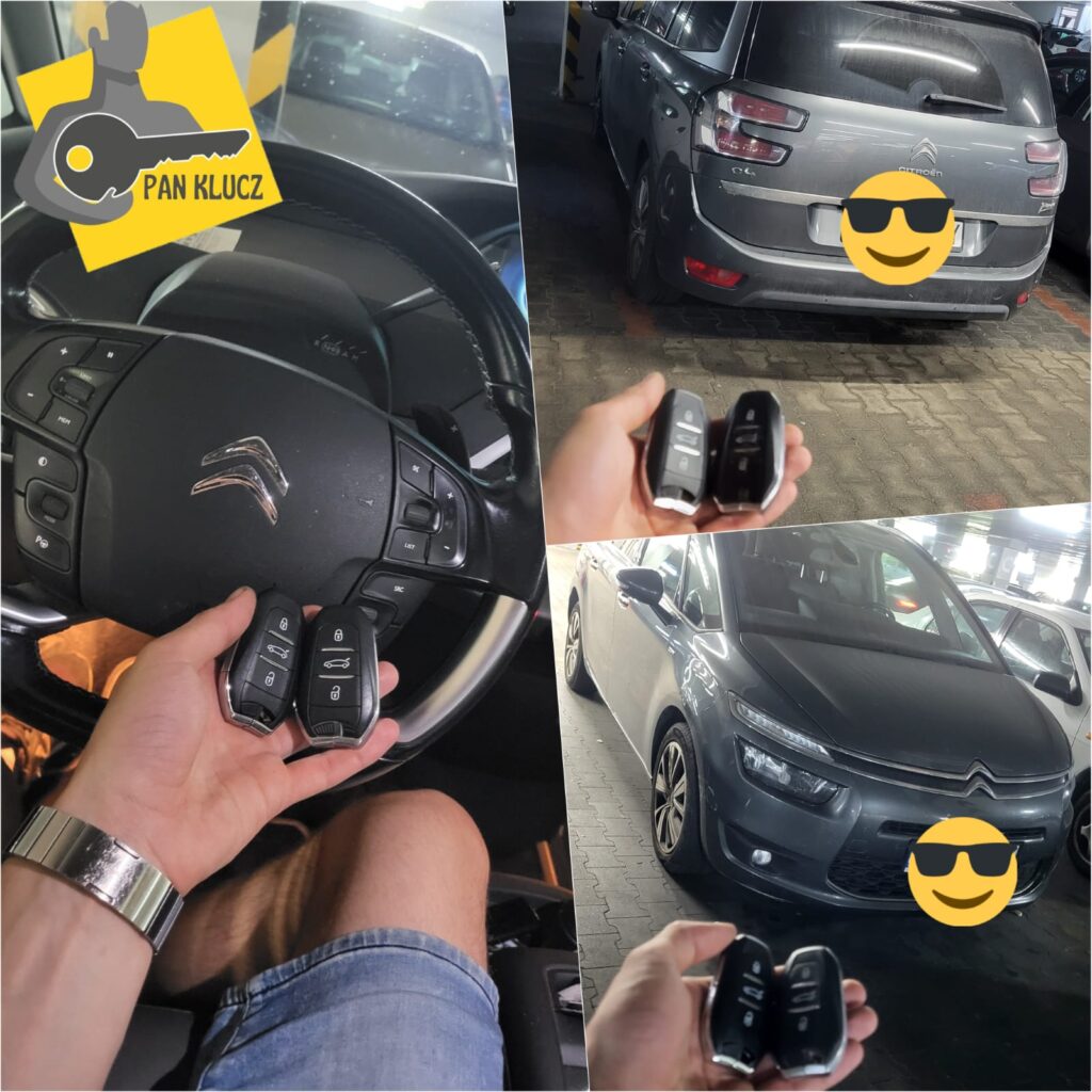 Dorobiony kluczyk do Citroena C4 "hands free"